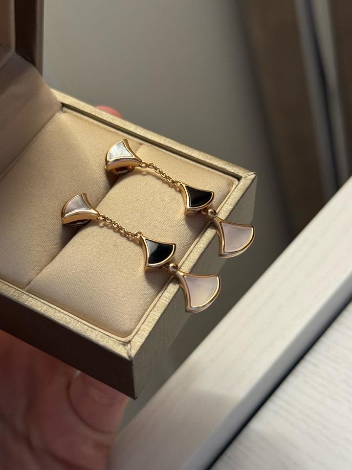 Серьги и браслет под Bvlgari