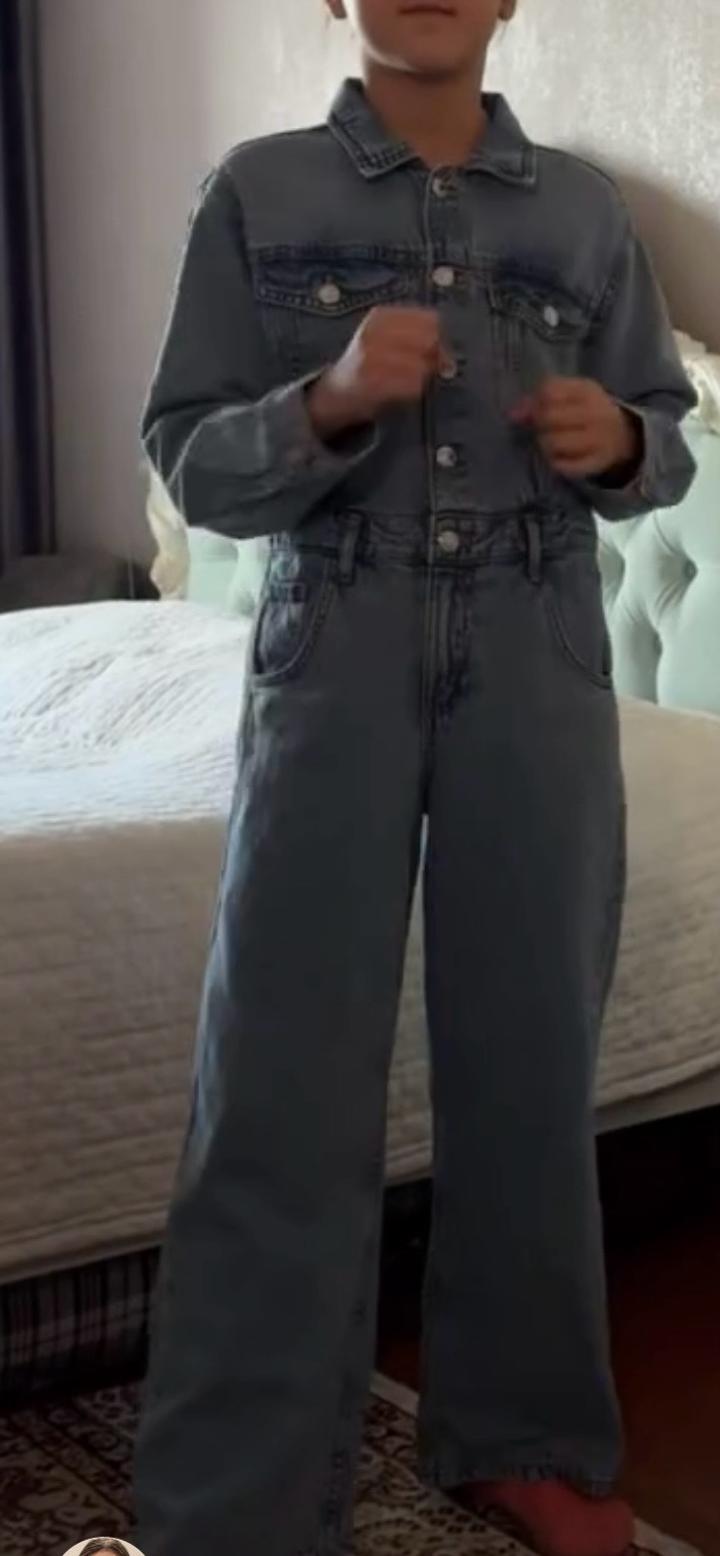 Zara Джинсовый комбинезон