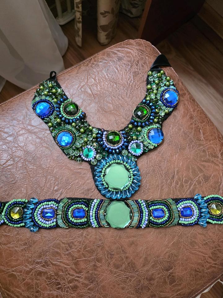 Handmade (ручная работа) Колье и пояс ручная работа
