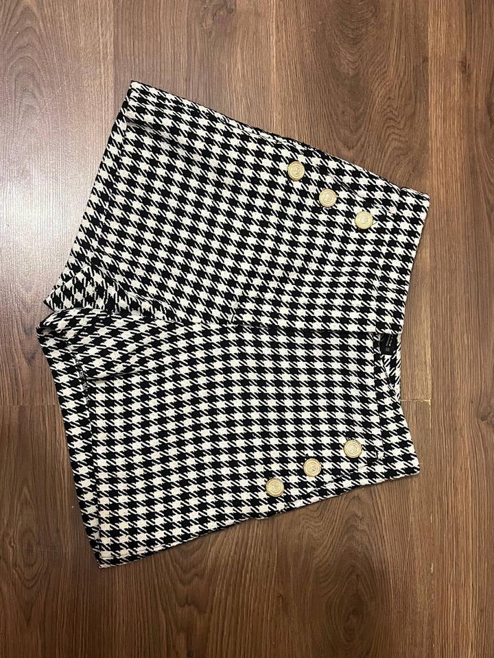 Zara Шорты в принт гусиная лапка