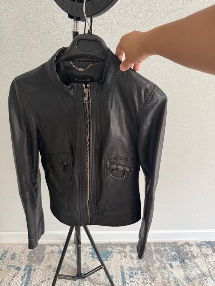 Куртка из натуральной кожи massimo dutti