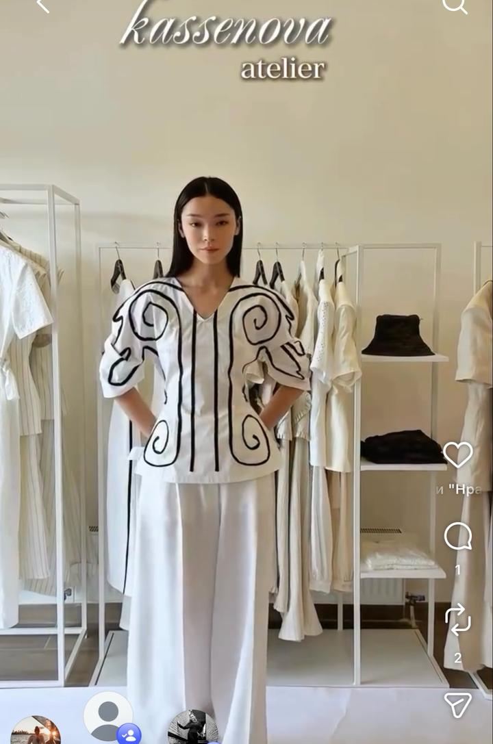 Atelier Kassenova Kassenova костюм с национальным орнаментом