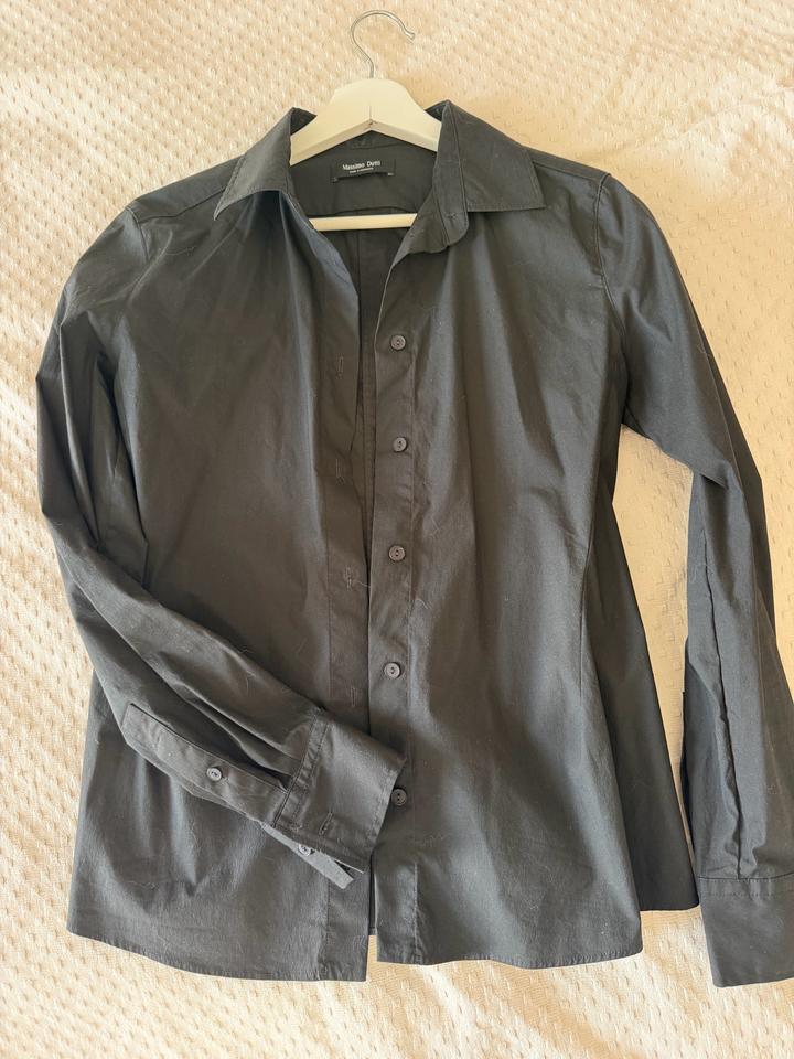 Черная рубашка Massimo Dutti