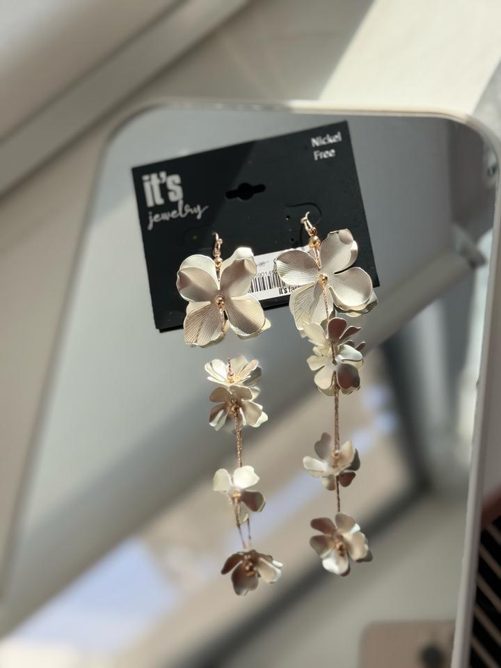 Smeg Длинные серьги-цветы it's jewelry