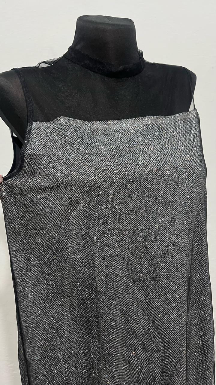 Shopogolik Платье с блестками и сеткой