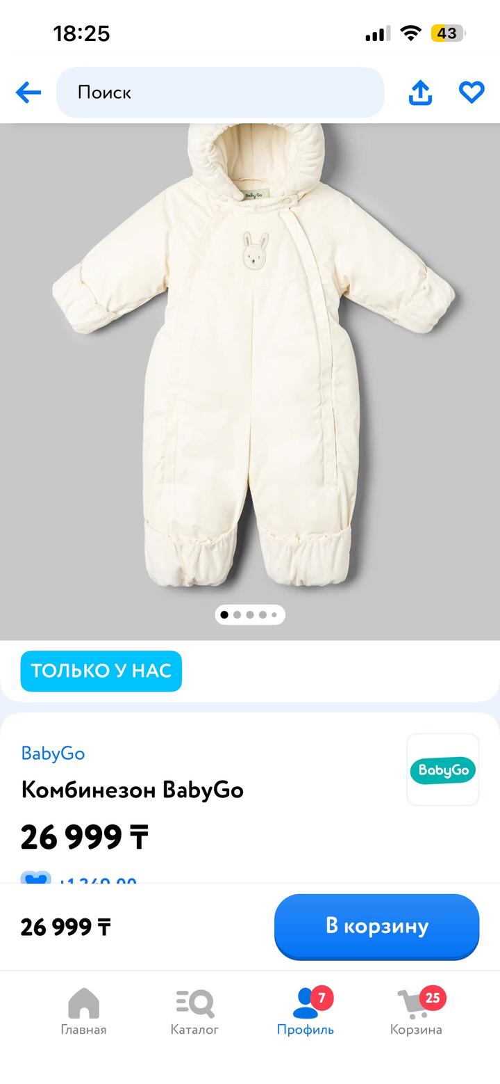 Зимний комбинезон-трансформер Baby Go