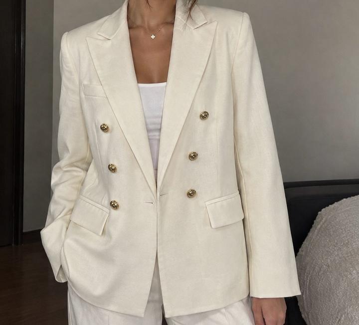 Zara Пиджак цвета Айвори