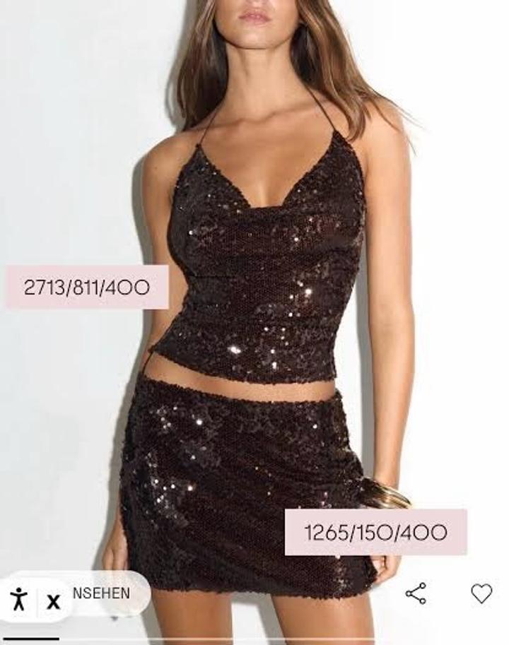 Костюм Stradivarius с пайетками