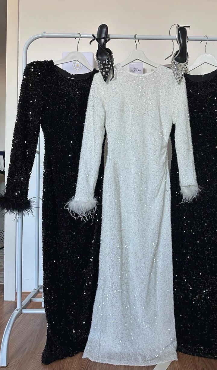 Zara Вечернее платье в пайетках с перьями