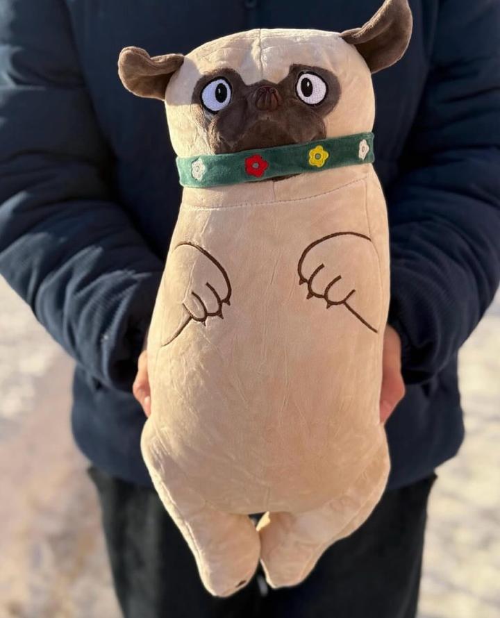 Мягкая игрушка мопс
