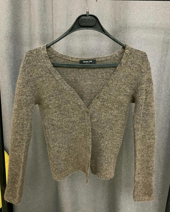 Massimo Dutti Женский коричневый кардиган