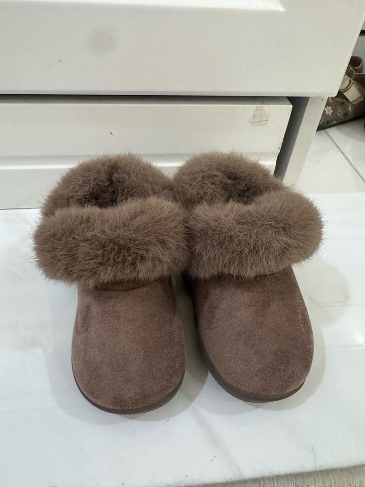 Детские угги  с меховой опушкой