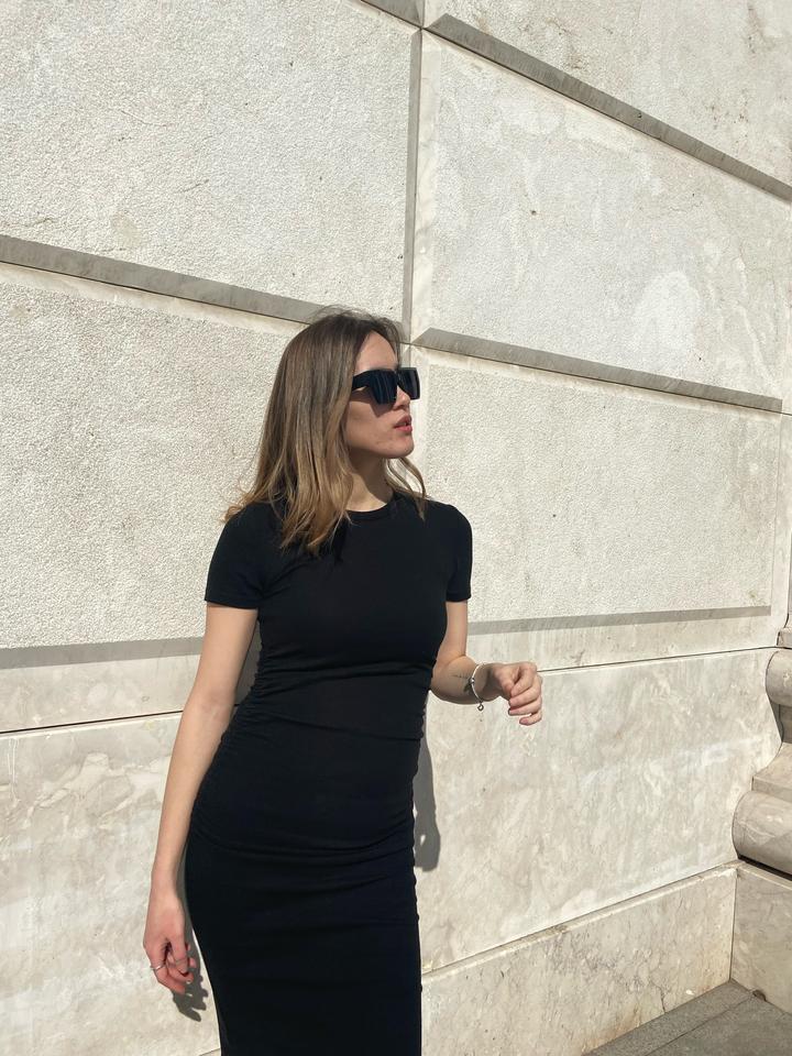 Zara Черное облегающее платье