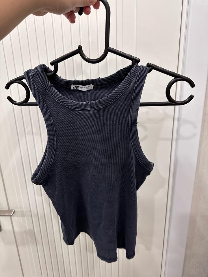 Майка ZARA в рубчик