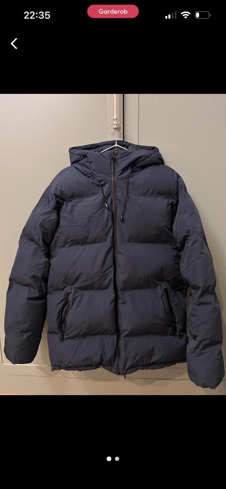 Pull & Bear Мужской пуховик с капюшоном