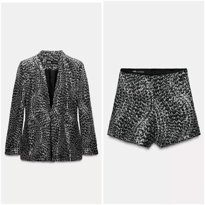 Костюм ZARA с пайетками