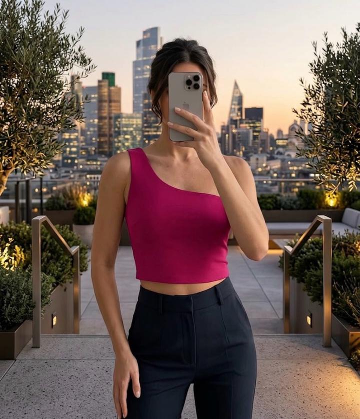 ZARA топ на одно плечо