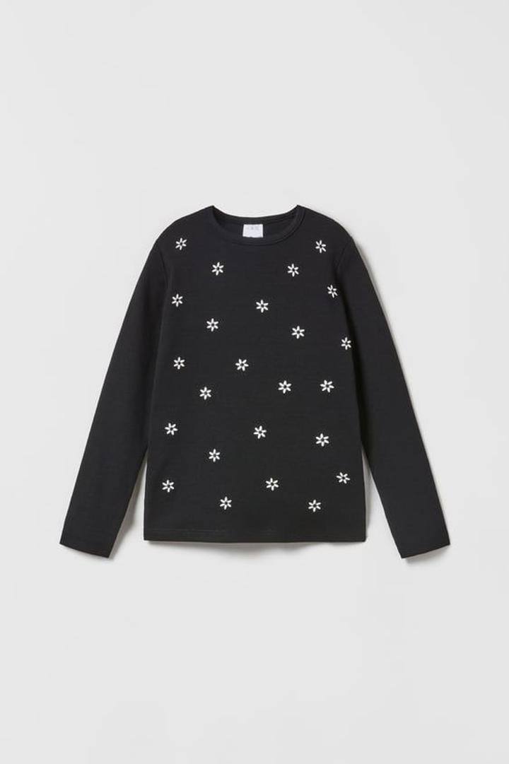 Zara Лонгслив с принтом цветов