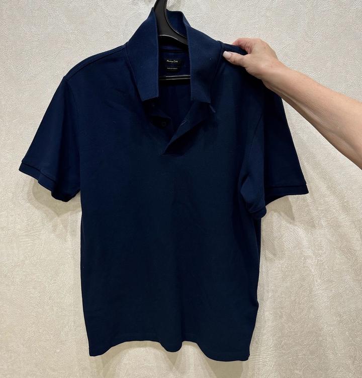 Мужское базовое поло Massimo Dutti