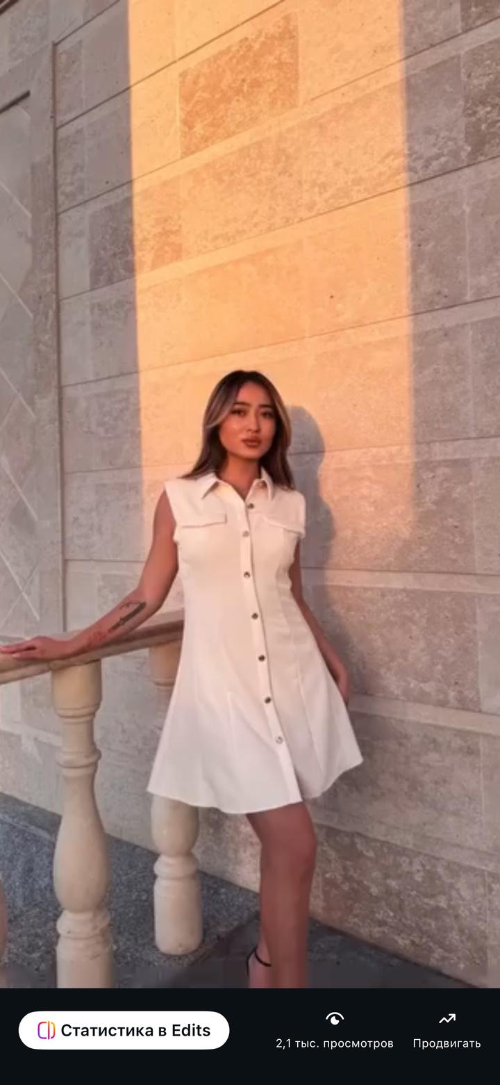 Zara Платье-рубашка без рукавов