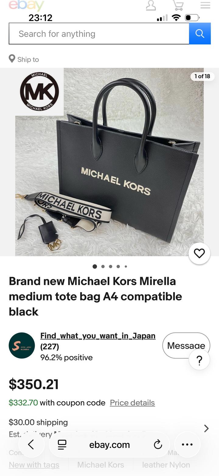 Michael Kors Mirella tote bag