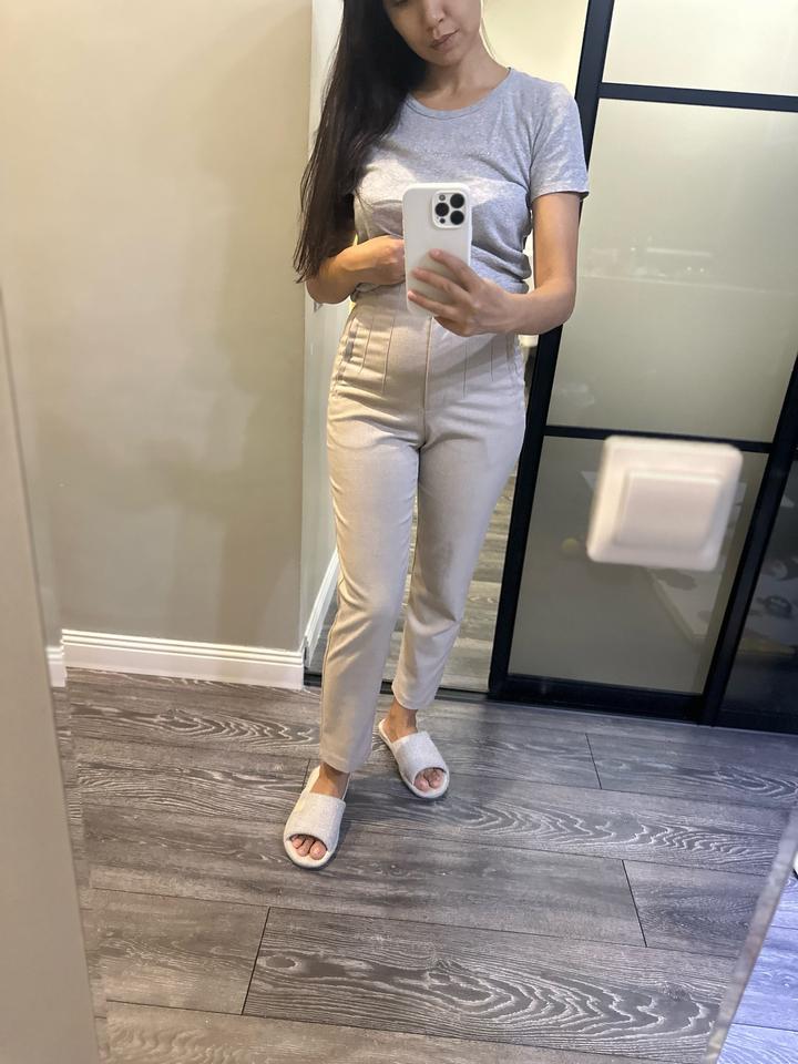 Zara Брюки с завышенной талией