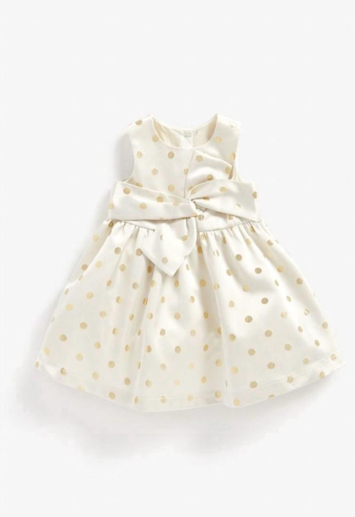 Детское платье в горошек с бантом Mothercare