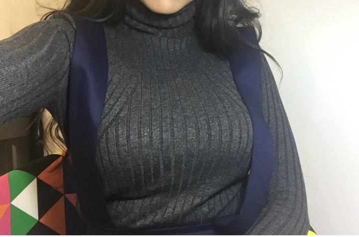 Водолазка ZARA в рубчик