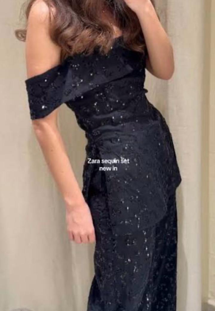 Zara Топ с пайетками