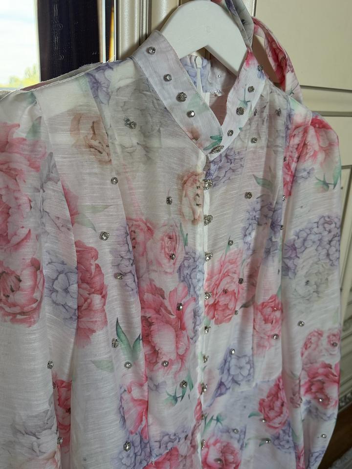 omir.collections Цветочное платье с кристаллами