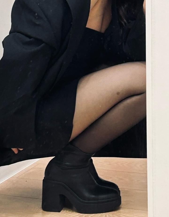 Stradivarius Женские ботильоны на платформе и каблуке