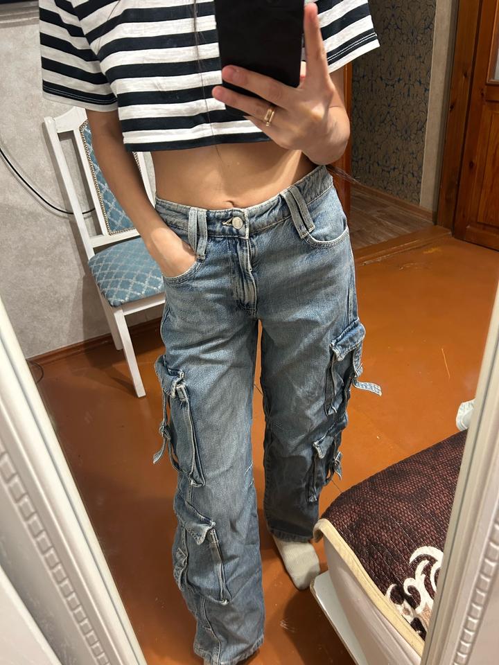 Джинсы женские карго Zara