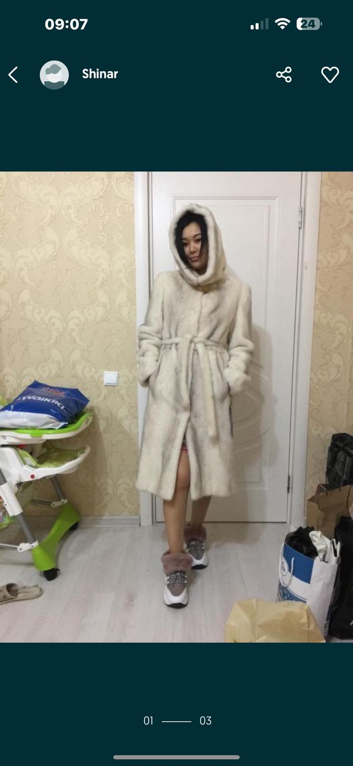 Женский Норковая Шуба