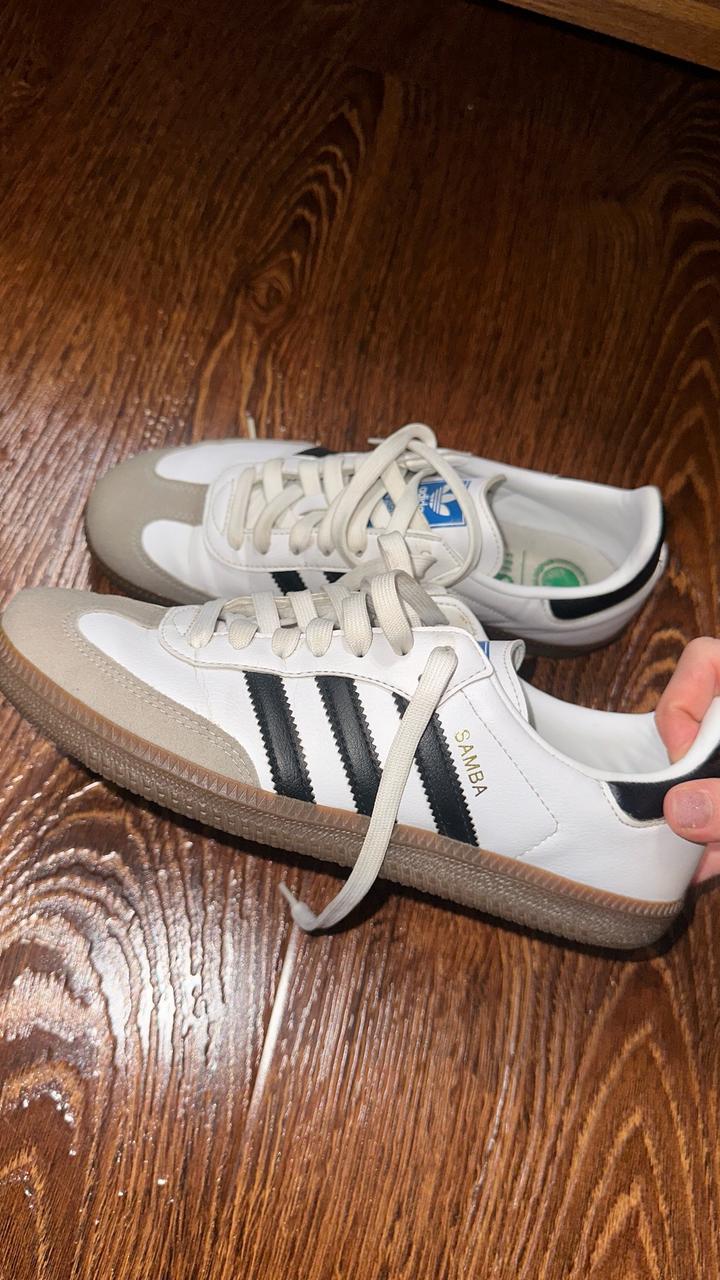 Adidas оригинал белые адидас samba