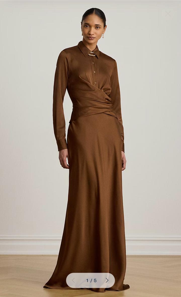 Yves Saint Laurent Lauren платье макси