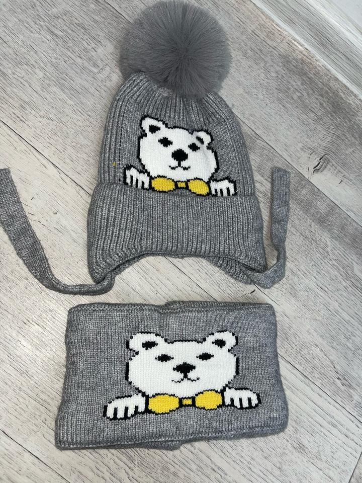 Комплект шапка со снудом детский