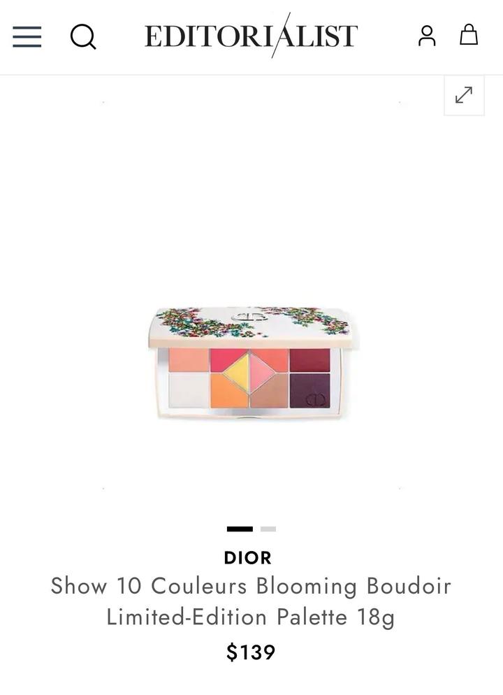 Лимитированная палетка Dior Blooming Boudoir (10 цветов)