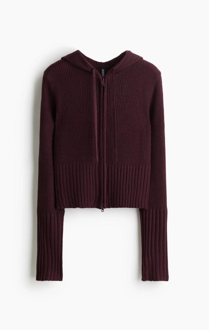 H&M Кардиган с капюшоном на молнии