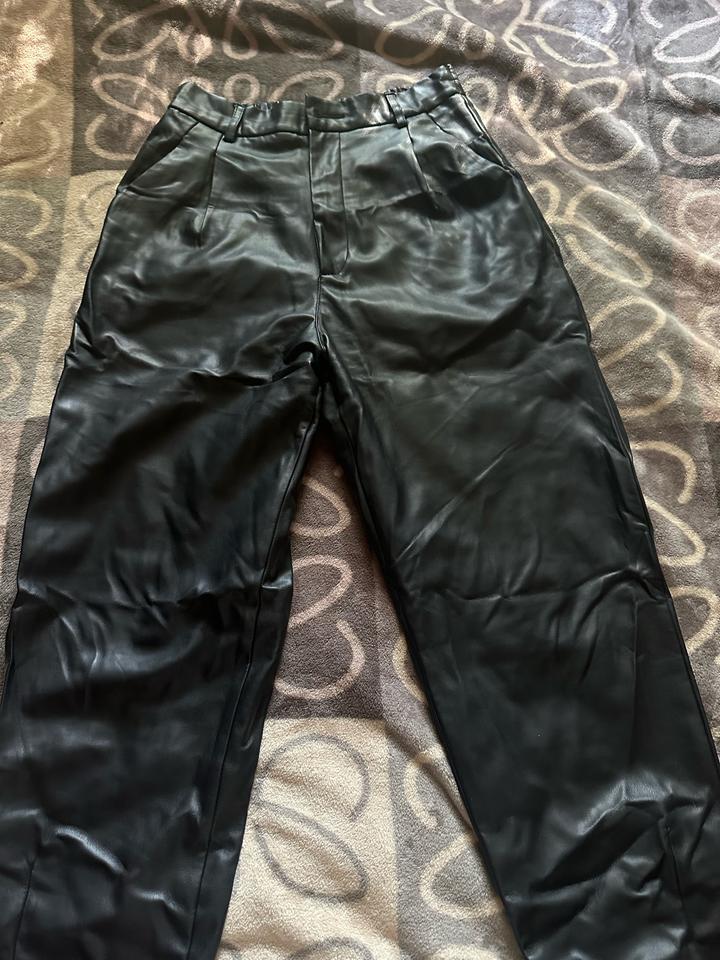 Брюки ZARA из экокожи