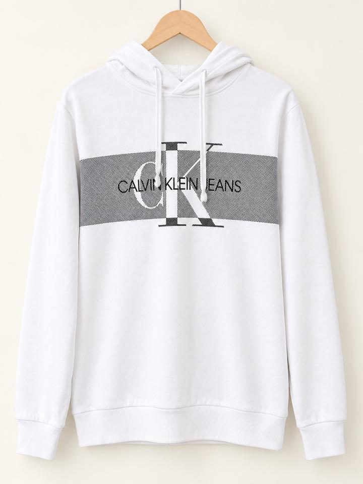 Белое худи Calvin Klein Jeans с логотипом ⚪️⚡️