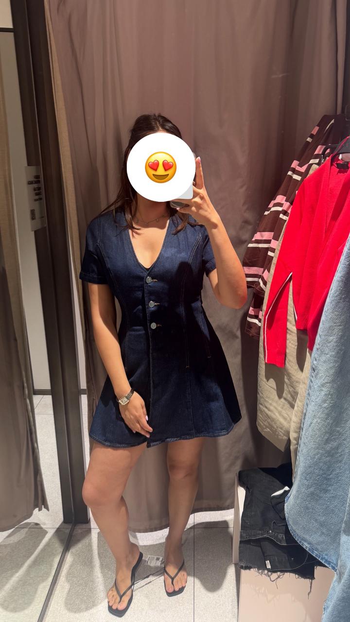 Zara Трендовое джиносовое платье 😎