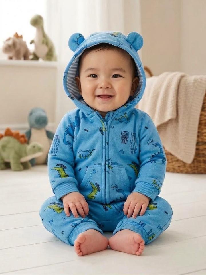 baby Хлопковый комбинезон с динозаврами