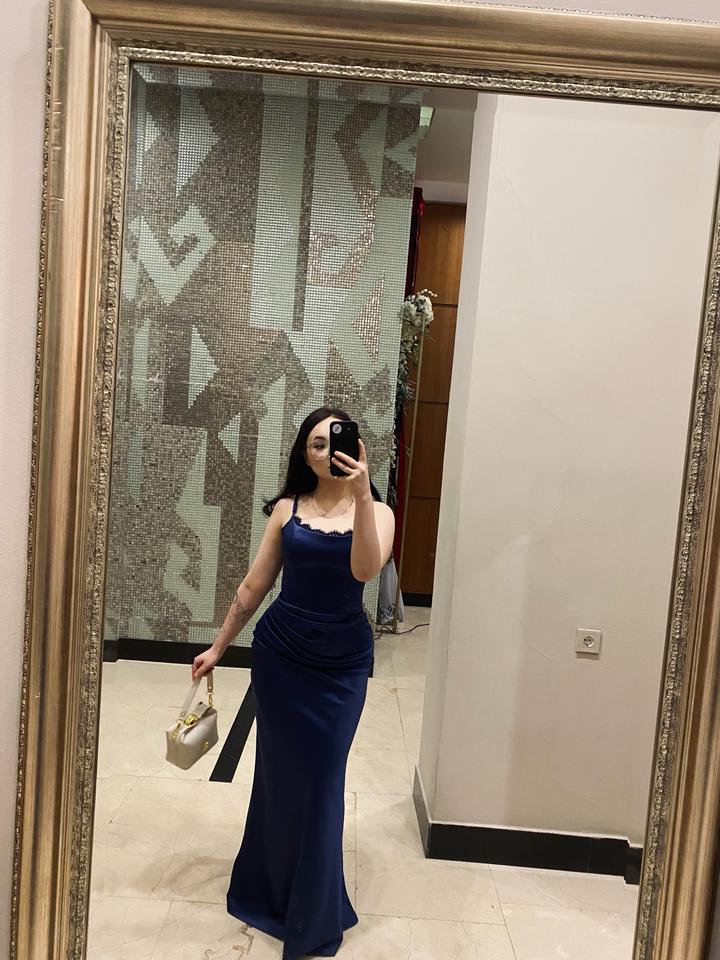 Темно-синее платье от my look