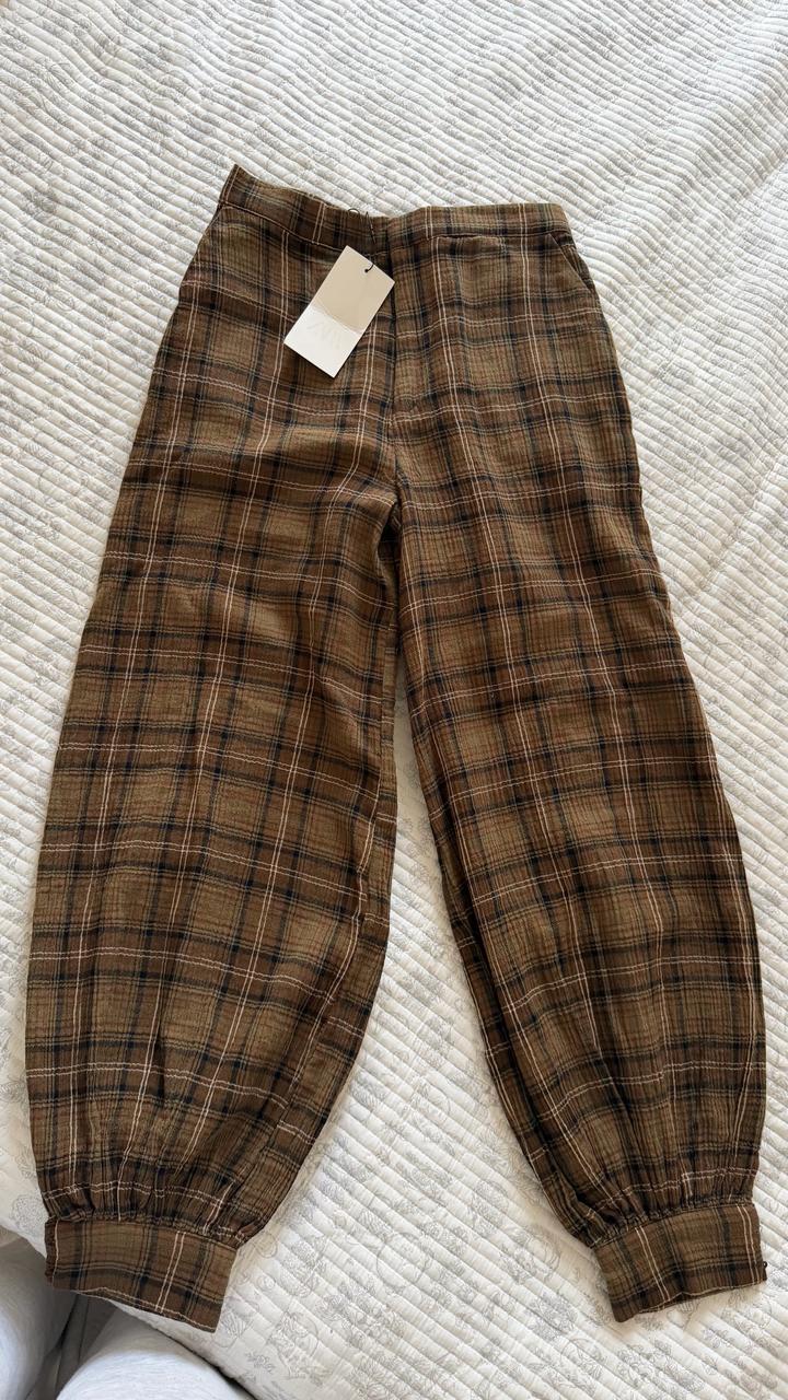 Брюки ZARA в клетку