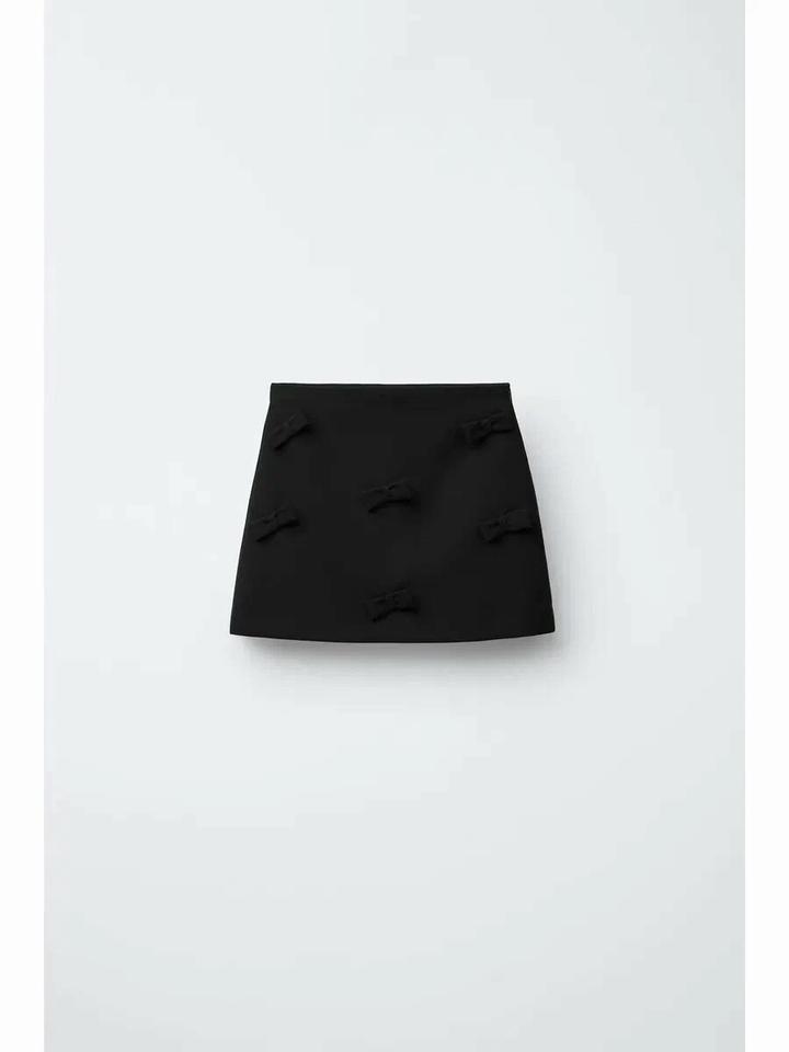 Zara Юбка Зара с бантиками хс