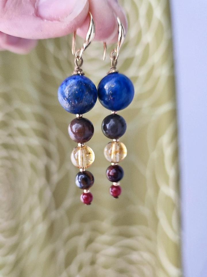 Handmade (ручная работа) Лазурит серьги