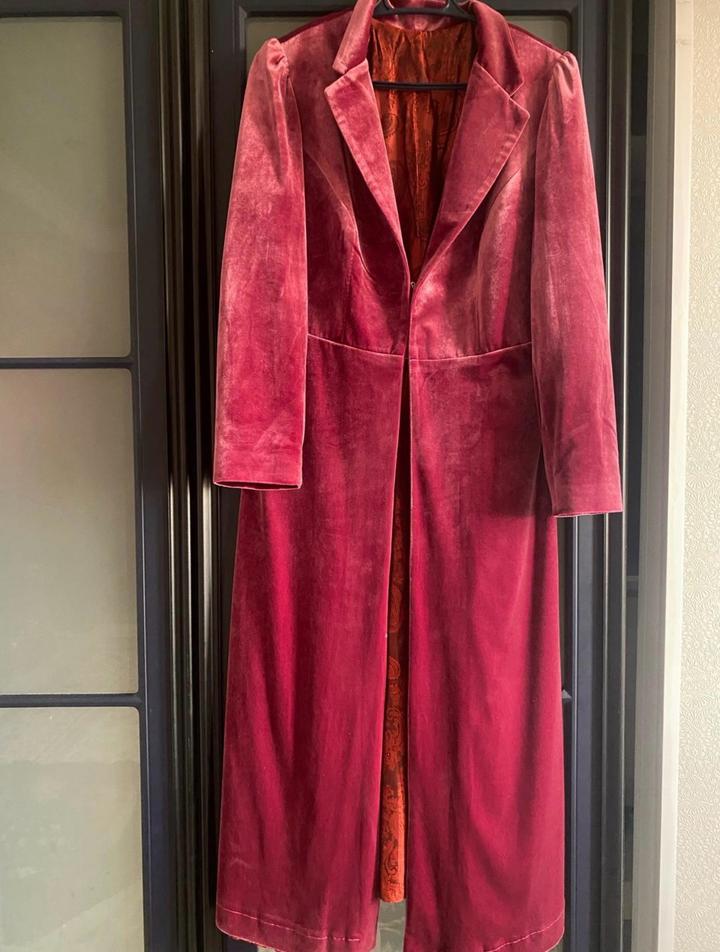 Zara Велюровый Чапан женский