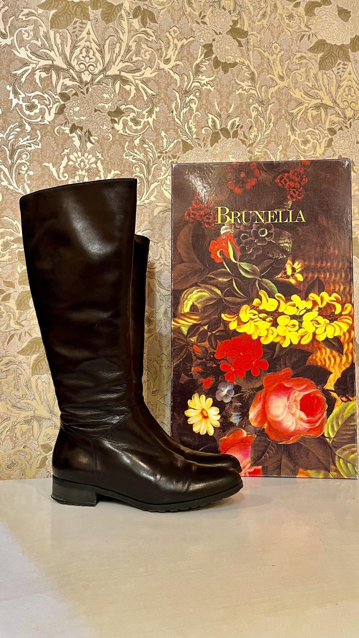 Итальянские зимние кожаные сапоги Brunella