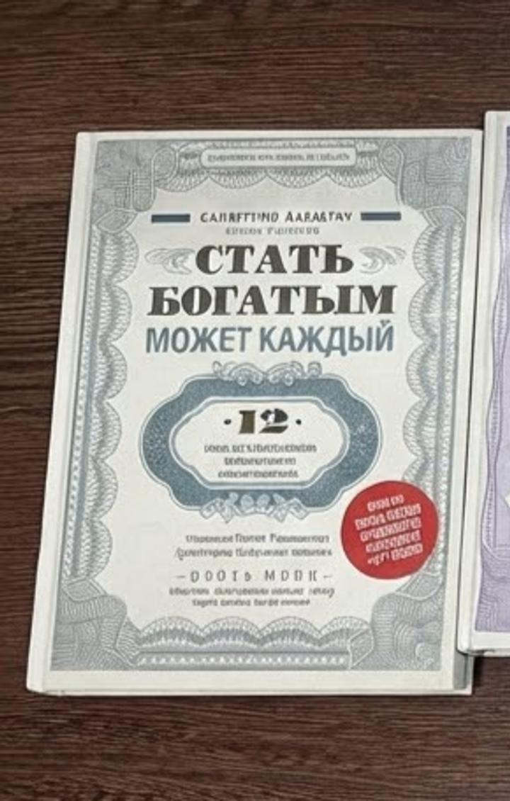 Продам книгу «стать богатым может каждый»