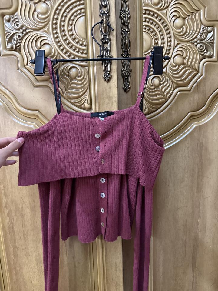 Forever 21 Кофта трикотажная с открытыми плечами